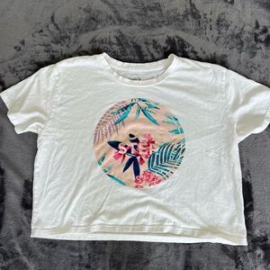 Hollister Woman's Size Medium Graphic Tee Crop Top